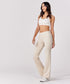 Ponte Flared Beige Pant